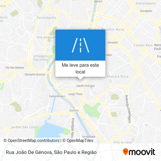 Rua João De Gênova mapa