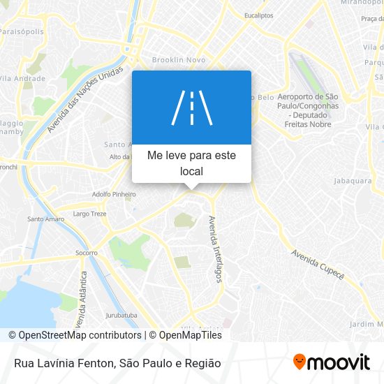 Rua Lavínia Fenton mapa