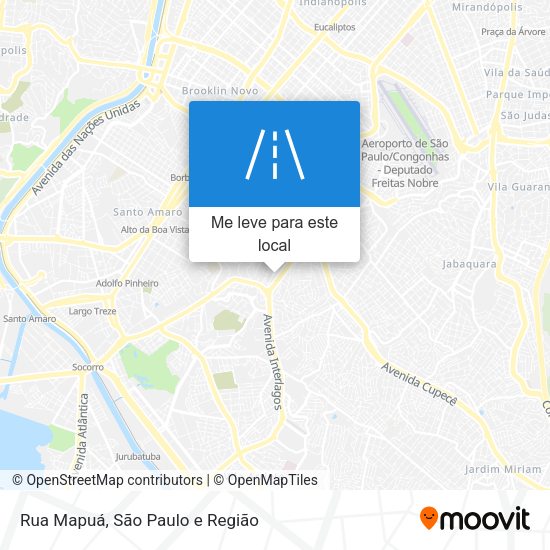 Rua Mapuá mapa