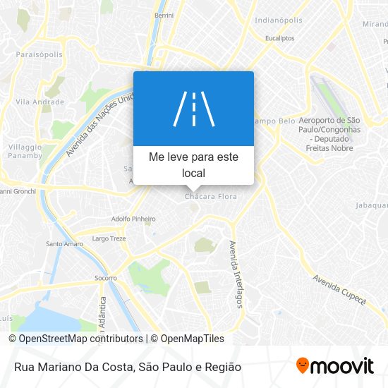 Rua Mariano Da Costa mapa