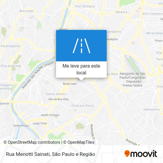 Rua Menotti Sainati mapa