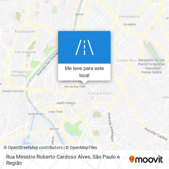 Rua Ministro Roberto Cardoso Alves mapa