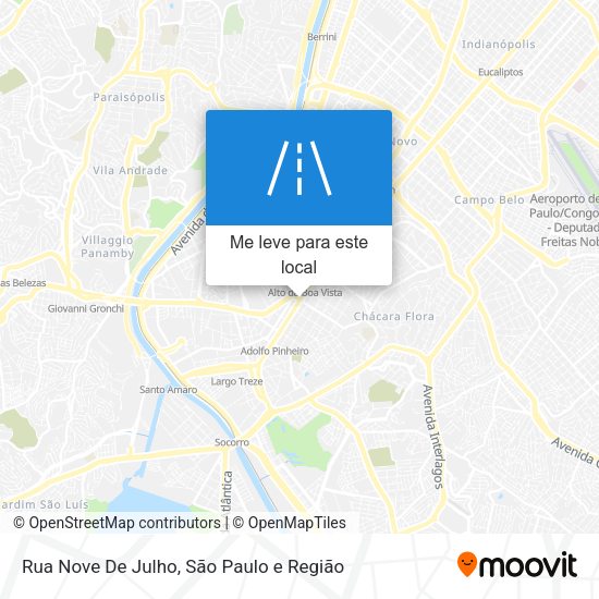 Rua Nove De Julho mapa