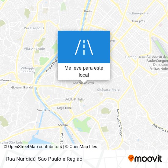 Rua Nundiaú mapa