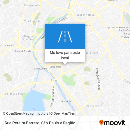 Rua Pereira Barreto mapa