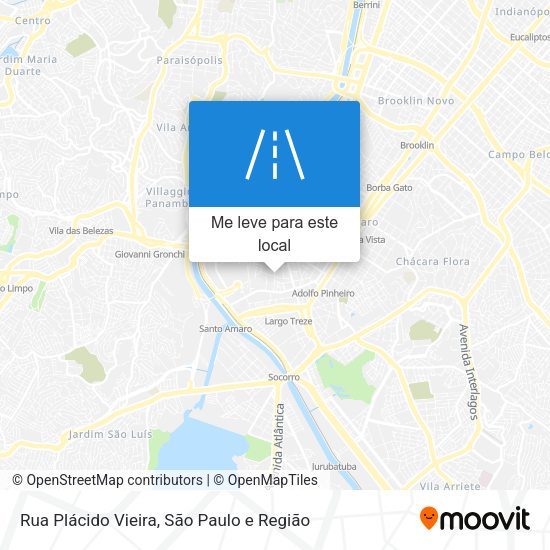 Rua Plácido Vieira mapa