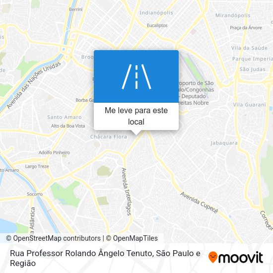 Rua Professor Rolando Ângelo Tenuto mapa