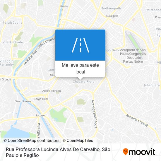 Rua Professora Lucinda Alves De Carvalho mapa