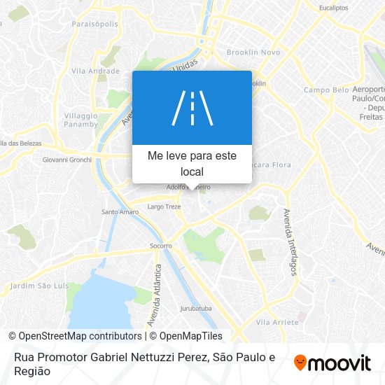 Rua Promotor Gabriel Nettuzzi Perez mapa
