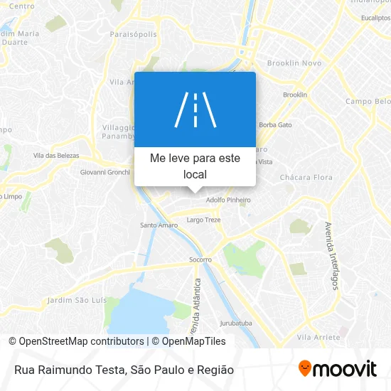 Rua Raimundo Testa mapa