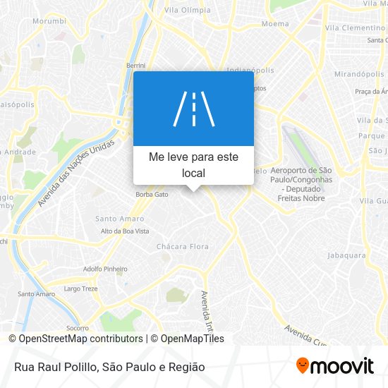 Rua Raul Polillo mapa