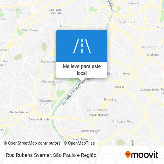 Rua Rubens Sverner mapa