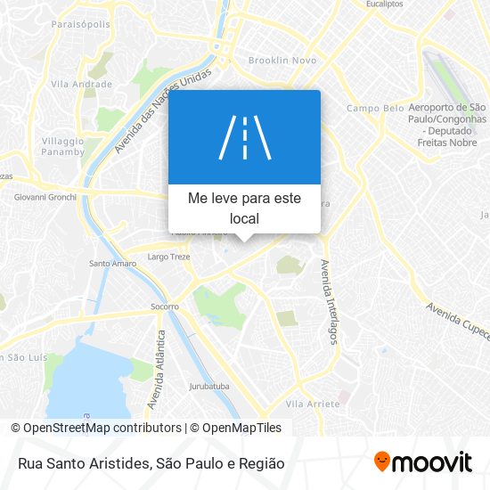 Rua Santo Aristides mapa