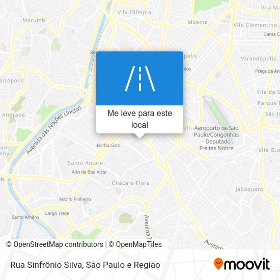 Rua Sinfrônio Silva mapa