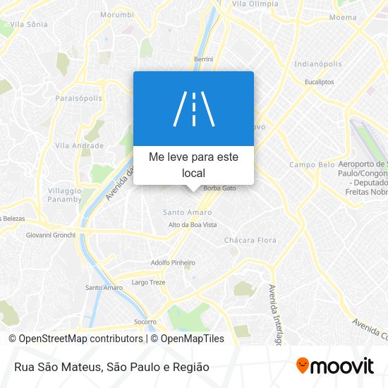 Rua São Mateus mapa