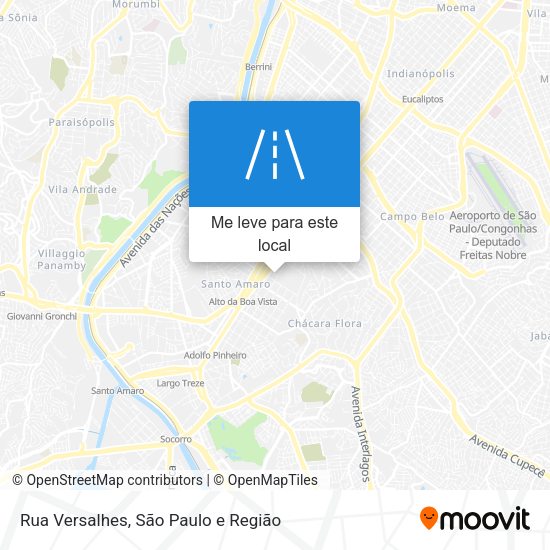 Rua Versalhes mapa