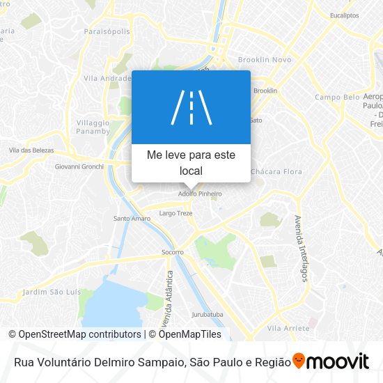 Rua Voluntário Delmiro Sampaio mapa