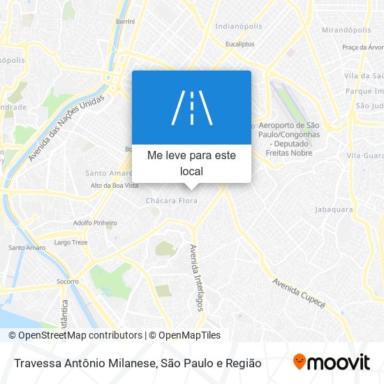 Travessa Antônio Milanese mapa