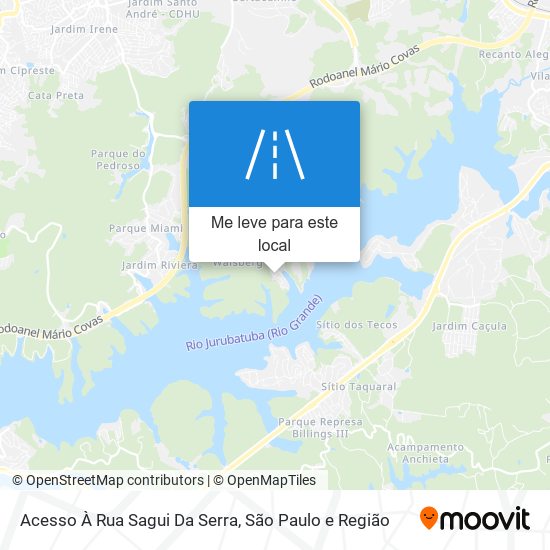 Acesso À Rua Sagui Da Serra mapa