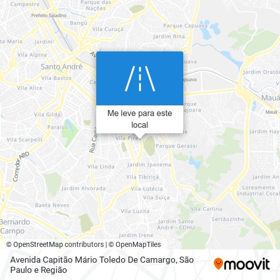 Avenida Capitão Mário Toledo De Camargo mapa