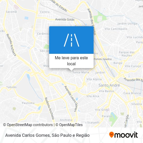 Avenida Carlos Gomes mapa