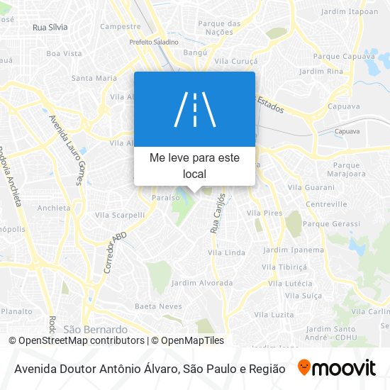 Avenida Doutor Antônio Álvaro mapa