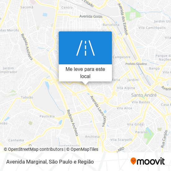 Avenida Marginal mapa