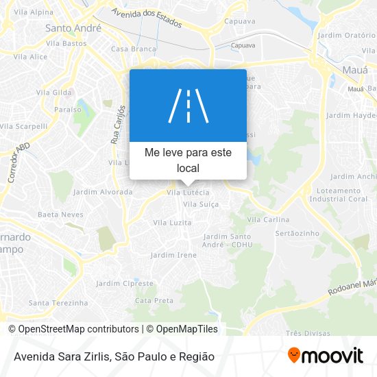Avenida Sara Zirlis mapa