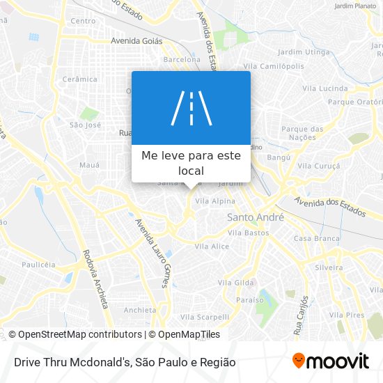 Drive Thru Mcdonald's mapa