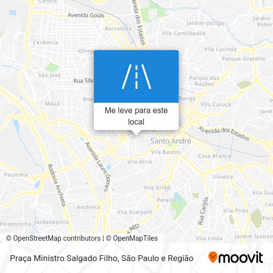Praça Ministro Salgado Filho mapa