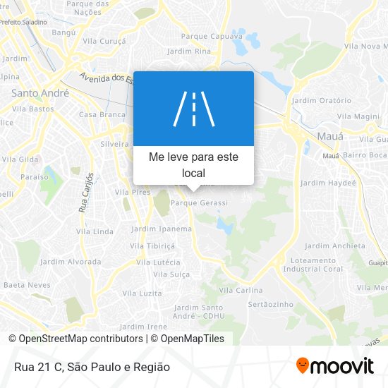 Rua 21 C mapa