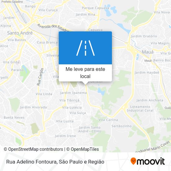 Rua Adelino Fontoura mapa