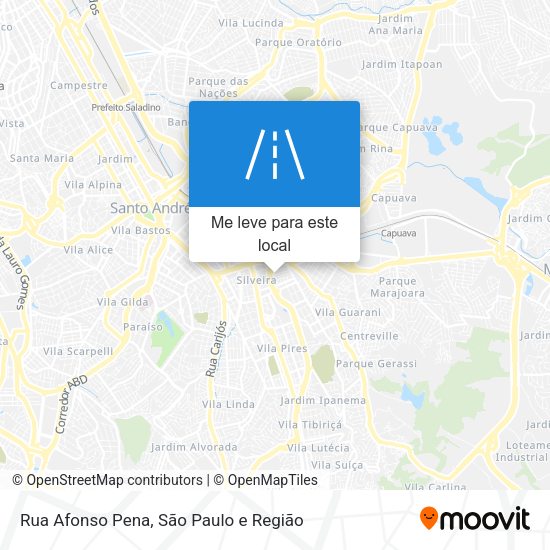 Rua Afonso Pena mapa