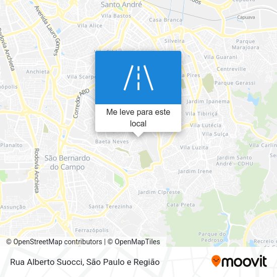 Rua Alberto Suocci mapa
