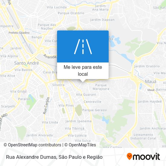 Rua Alexandre Dumas mapa