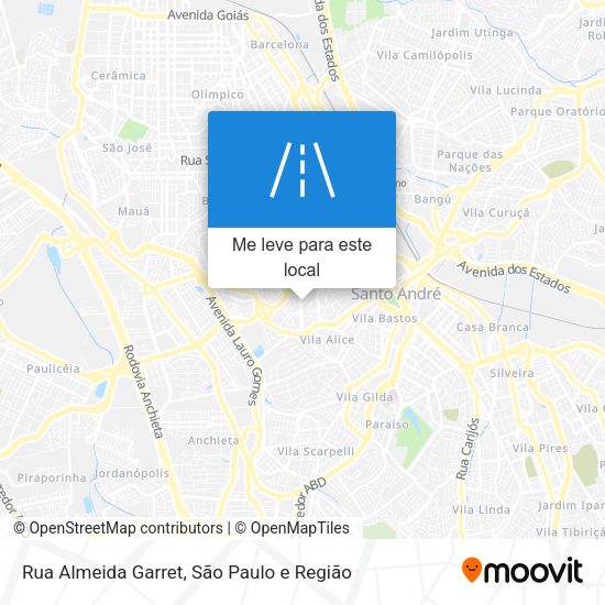 Rua Almeida Garret mapa