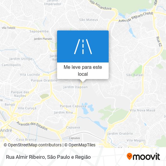 Rua Almir Ribeiro mapa