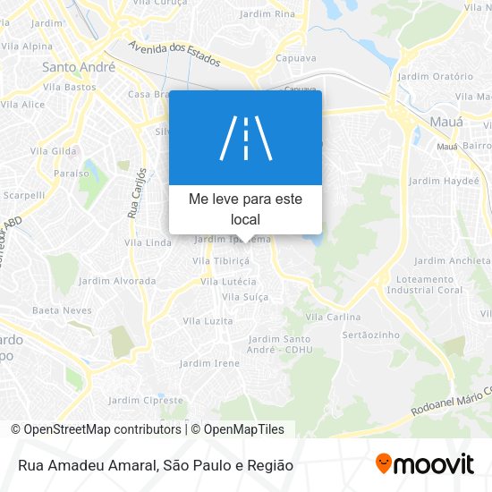 Rua Amadeu Amaral mapa