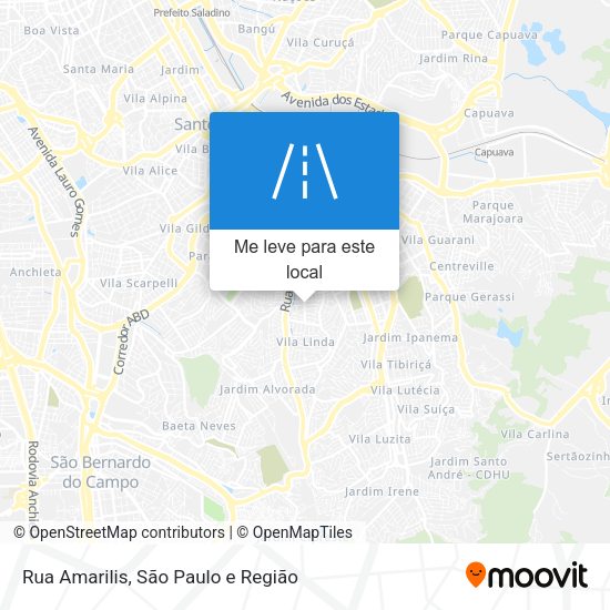 Rua Amarilis mapa
