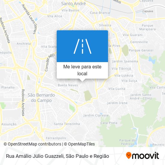 Rua Amálio Júlio Guazzeli mapa