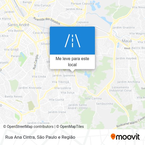 Rua Ana Cintra mapa