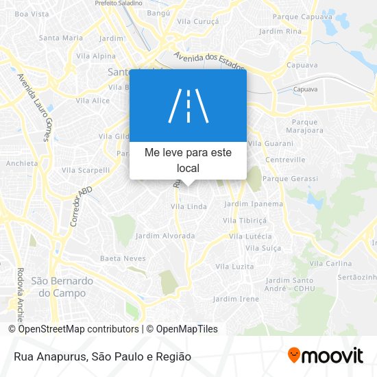 Rua Anapurus mapa