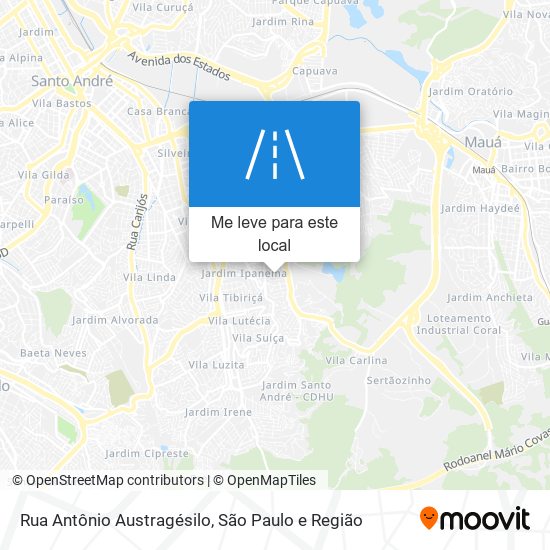 Rua Antônio Austragésilo mapa