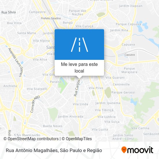 Rua Antônio Magalhães mapa