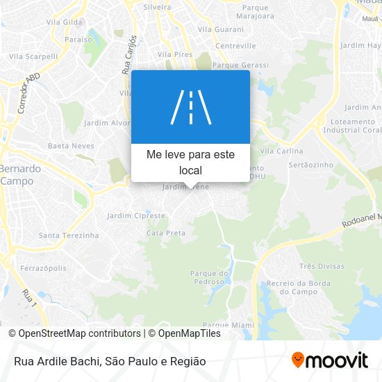 Rua Ardile Bachi mapa