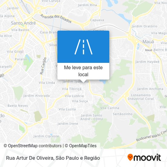 Rua Artur De Oliveira mapa