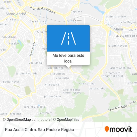 Rua Assis Cintra mapa