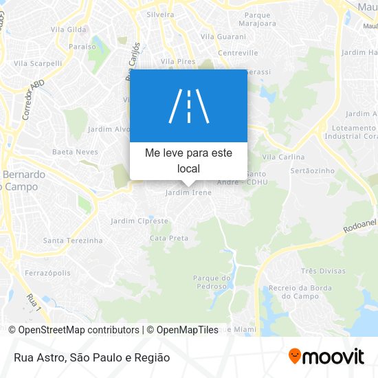 Rua Astro mapa