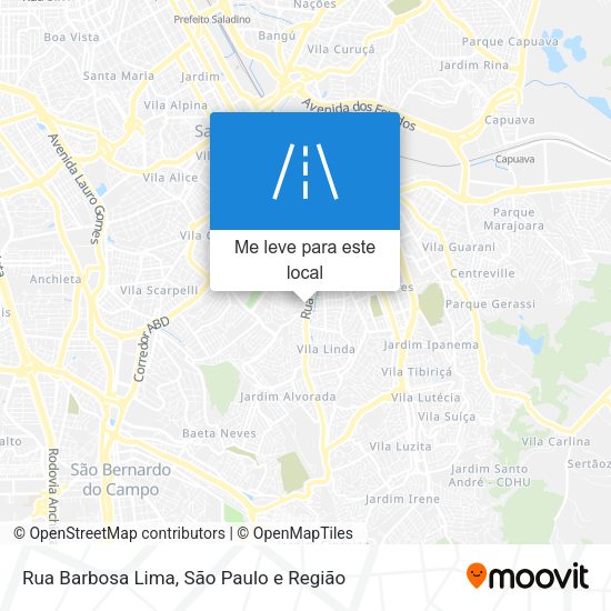 Rua Barbosa Lima mapa