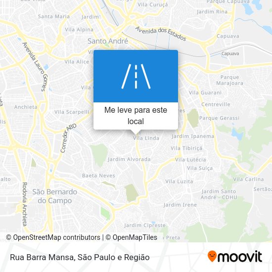 Rua Barra Mansa mapa